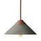 Euri Lighting Artisan Concrete Collection Summit Mountain Pendant Fixture, Dark Grey EIN-HL3DG-1100 - alternate 4